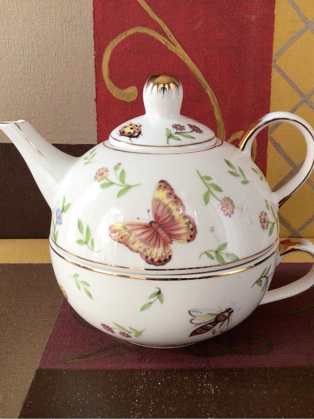 Adeline Tea for One Stackable Teapot
